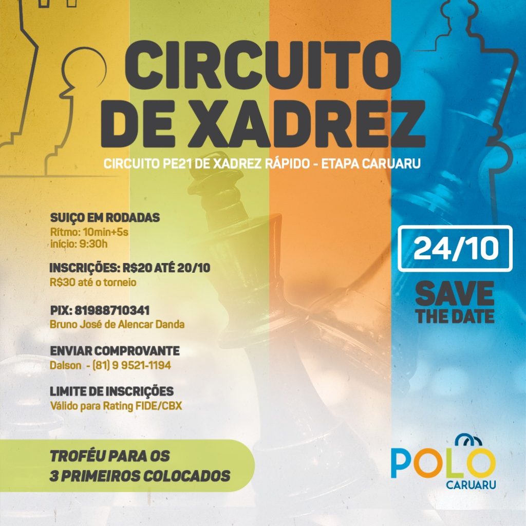 4ª etapa do Circuito Pernambucano de Xadrez Rápido é promovida em Caruaru -  POLO CARUARU